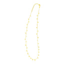 14K Yellow Gold Necklace with Dangling Stars-1