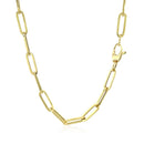 10K Yellow Gold Lite Paperclip Chain (4.20 mm)-3