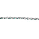 14K White Gold 4 5/8 Cttw Alternating White and Blue Diamond Martini Set Tennis Bracelet (H-I Color, I1-I2 Clarity) - 7" Inches-3