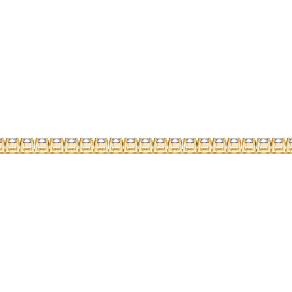 Lab Grown Round Diamond Tennis Bracelet in 14k Yellow Gold (4 cctw F/G  VS2/SI1)