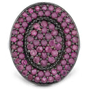 3.11 Carat Genuine Ruby .925 Sterling Silver Ring-3