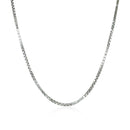 14k White Gold Classic Box Chain 1.1mm-2