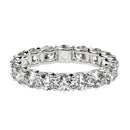 Round Cut Lab Grown Diamond Eternity Ring in 14k White Gold (2 cttw FG/VS2)-2