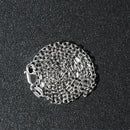 14k White Gold Diamond Cut Cable Link Chain 1.8mm-6