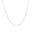 14k White Gold Classic Box Chain 0.6mm-2