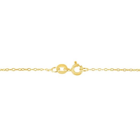 14k Yellow Gold 3.0 cttw Baguette and Brilliant Round-Cut Diamond Journey 18" Pendant Necklace (I-J Color, I2-I3 Clarity)