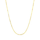 14k Yellow Gold Octagonal Shiny Snake Chain 0.8mm-2