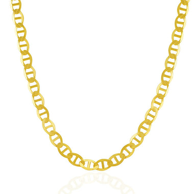 6.3mm 14k Yellow Gold Mariner Link Chain - 0