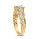 14K Yellow Gold 1.0 Cttw Princess Composite Diamond Engagement Ring (G-H Color, VS1-VS2 Clarity) - Size 7-4