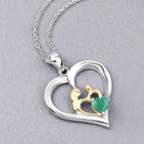 0.45 Carat Genuine Emerald .925 Sterling Silver Pendant-4