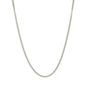 10k White Gold Gourmette Chain 1.5mm-2