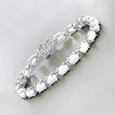 10.26 Carat Genuine Opal .925 Sterling Silver Bracelet-4