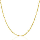 14k Yellow Gold Solid Figaro Chain 1.9mm-2