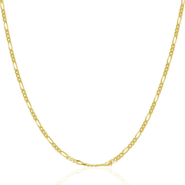 14k Yellow Gold Solid Figaro Chain 1.9mm - 0