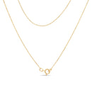14K Yellow Gold Plated .925 Sterling Silver 1/4 Cttw Round and Baguette-Cut Diamond Composite Heart 18" Pendant Necklace (H-I Color, SI2-I1 Clarity)-3