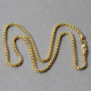 2.4mm 14k Yellow Gold Round Box Chain-5