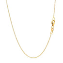 Double Extendable Cable Chain in 14k Yellow Gold (1.0mm)-2