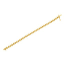 10KT Yellow Gold Plated .925 Sterling Silver 1 cttw Prong-Set Diamond Link Bracelet (J-K, I1-I2) - 7.5"-5