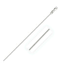 14k White Gold Gourmette Chain 1.0mm-5