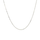 14k White Gold Classic Box Chain 0.45mm-2