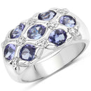 2.31 Carat Genuine Tanzanite .925 Sterling Silver Ring-1