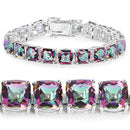 48.93 Carat Genuine Rainbow Quartz .925 Sterling Silver Bracelet-5