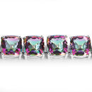 48.93 Carat Genuine Rainbow Quartz .925 Sterling Silver Bracelet-6