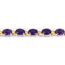 7.98 Carat Genuine Amethyst .925 Sterling Silver Bracelet-6