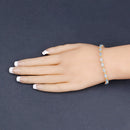 11.22 Carat Genuine Blue Topaz .925 Sterling Silver Bracelet-8
