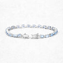 10.71 Carat Genuine Blue Topaz .925 Sterling Silver Bracelet-10