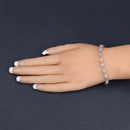 10.71 Carat Genuine Blue Topaz .925 Sterling Silver Bracelet-12