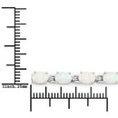 3.50 Carat Genuine Created Opal .925 Sterling Silver Bracelet-6