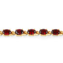 11.22 Carat Genuine Garnet .925 Sterling Silver Bracelet-11