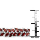 18.40 Carat Genuine Garnet .925 Sterling Silver Bracelet-6