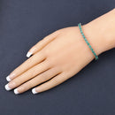 7.48 Carat Genuine Emerald .925 Sterling Silver Bracelet-7
