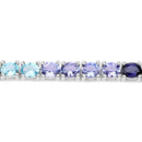 12.04 Carat Genuine Multi Stone .925 Sterling Silver Bracelet-7