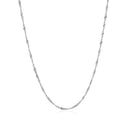 10k White Gold Singapore Chain(1.50 mm)-2