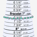 3.78 Carat Genuine Emerald .925 Sterling Silver Bracelet-10