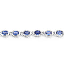 7.02 Carat Genuine Kyanite .925 Sterling Silver Bracelet-7