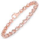 3.75 Carat Genuine Morganite .925 Sterling Silver Bracelet-2