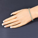 3.08 Carat Genuine Emerald .925 Sterling Silver Bracelet-8