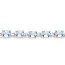 8.80 Carat Genuine Aquamarine .925 Sterling Silver Bracelet-5