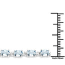 8.80 Carat Genuine Aquamarine .925 Sterling Silver Bracelet-6