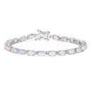 5.94 Carat Genuine Ethiopian Opal .925 Sterling Silver Bracelet-5