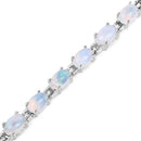 5.94 Carat Genuine Ethiopian Opal .925 Sterling Silver Bracelet-6