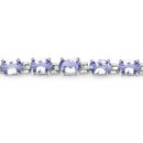 9.68 Carat Genuine Tanzanite .925 Sterling Silver Bracelet-7