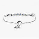 2.41 Carat Genuine Blue Sapphire and White Zircon .925 Sterling Silver Bracelet-7