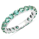 2.00 Carat Genuine Zambian Emerald 14K White Gold Ring-1