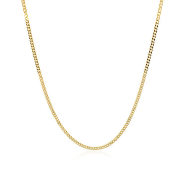 14k Yellow Gold Gourmette Chain 1.5mm - 0