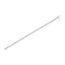 .925 Sterling Silver 1 cttw Prong-Set Diamond Link Bracelet (I-J, I1-I2) - 7.25"-5